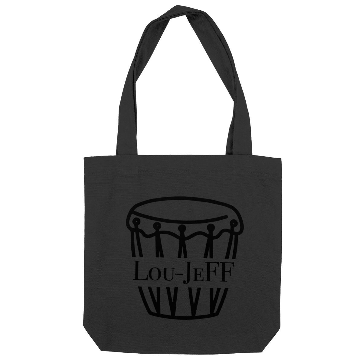 Lou-JeFF totebag  - face_noir