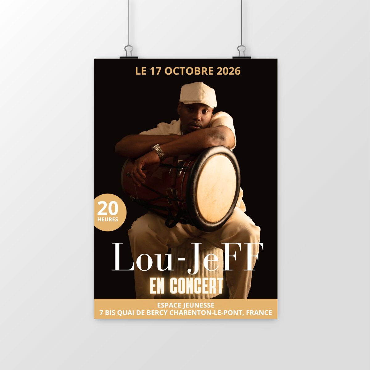 Poster concert Lou-JeFF  - portrait